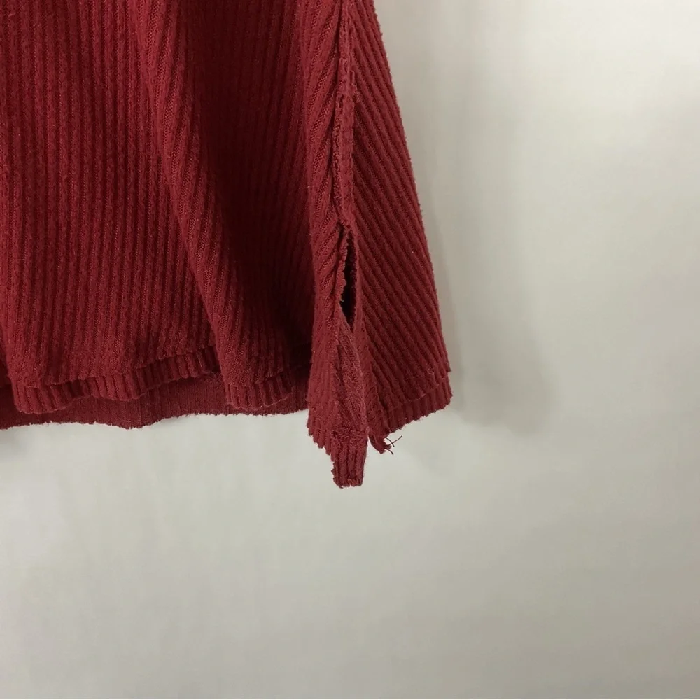 Free People Ribbed Short Sleeve Flowy‎ Tunic Top Size XS